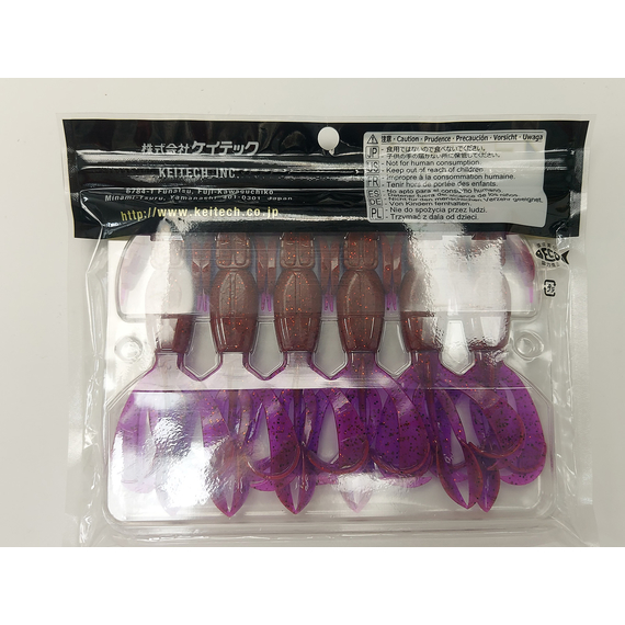 Силикон Keitech Crazy Flapper 4.4" (6 шт/упак) ц:pal#13 mistic spice, Длина силикона: 4.4" (11.2 см), Расцветка силикона: PAL#13 Mistic Spice, фото , изображение 8