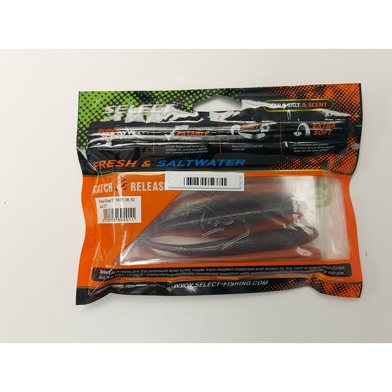 Силікон Select Easy Shad 5" #277 — їстівний віброхвіст для судака та щуки (5 шт/упак), Довжина силікону: 5" (12.7 см), Колір силікону: 277, фото , изображение 12