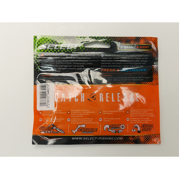 Силікон Select CC-Grub 4.5" col.008 (5 шт/упак), Довжина силікону: 4.5" (11.43 см), Колір силікону: 008, фото , изображение 9