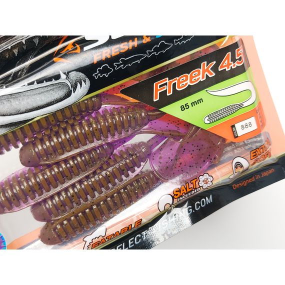 Силикон Select Freek 4.5" col.888 (5 шт/упак), Длина силикона: 4.5" (11.43 см), Расцветка силикона: 888, фото , изображение 6