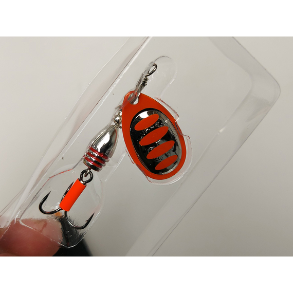 Блесна Savage Gear Rotex Spinner #2 5.5g 04-Fluo Orange Silver, Вес: 5.5g, Цвет блесны: Fluo Orange Silver, фото , изображение 7