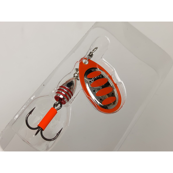 Блесна Savage Gear Rotex Spinner #2 5.5g 04-Fluo Orange Silver, Вес: 5.5g, Цвет блесны: Fluo Orange Silver, фото , изображение 4