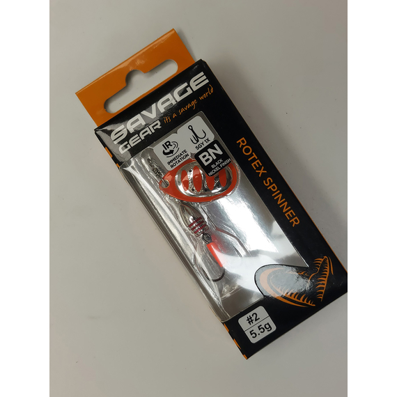 Блесна Savage Gear Rotex Spinner #2 5.5g 04-Fluo Orange Silver, Вес: 5.5g, Цвет блесны: Fluo Orange Silver, фото , изображение 11