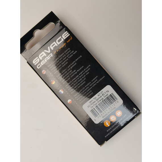 Блесна Savage Gear Rotex Spinner #2 5.5g 04-Fluo Orange Silver, Вес: 5.5g, Цвет блесны: Fluo Orange Silver, фото , изображение 13