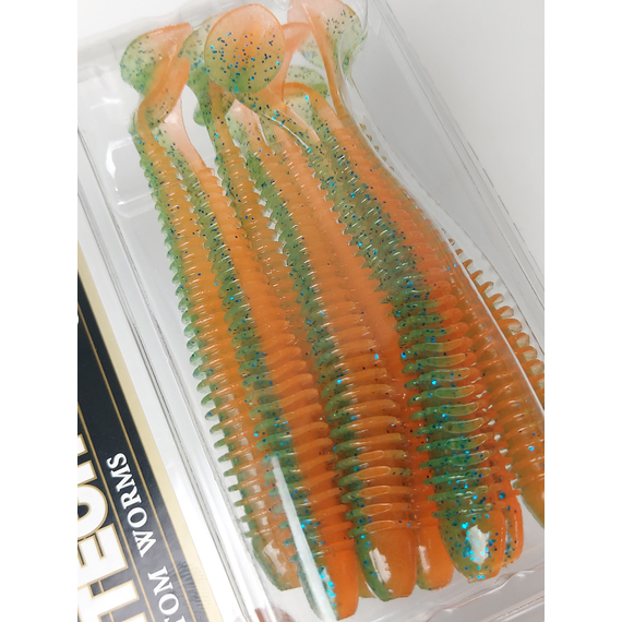 Силікон Keitech Swing Impact 4" (8 шт/упак), колір:pal#11 rotten carrot, Довжина силікону: 4" (10.2 см), Колір силікону: PAL#11 Rotten Carrot, фото , изображение 9