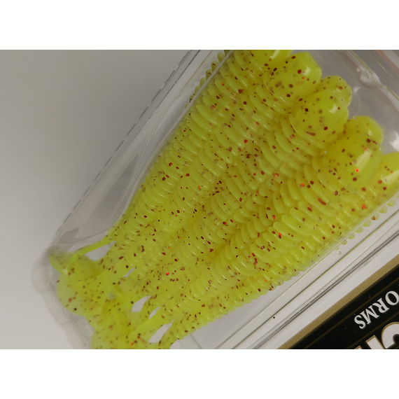 Силікон Keitech Swing Impact 4.5" (6 шт/упак), колір:pal#01 chartreuseredflake, Довжина силікону: 4.5" (11.4 см), Колір силікону: PAL#01 Chartreuse Red Flake, фото , изображение 9