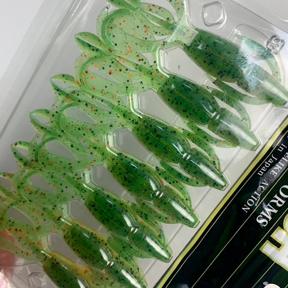 Силикон Keitech Crazy Flapper 3.6" (7 шт/упак) ц:ea#05 hot fire tiger, Длина силикона: 3.6" (9.1 см), Расцветка силикона: EA#05 Hot Fire Tiger, фото , изображение 7