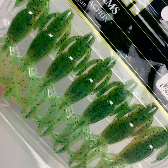 Силикон Keitech Crazy Flapper 3.6" (7 шт/упак) ц:ea#05 hot fire tiger, Длина силикона: 3.6" (9.1 см), Расцветка силикона: EA#05 Hot Fire Tiger, фото , изображение 8