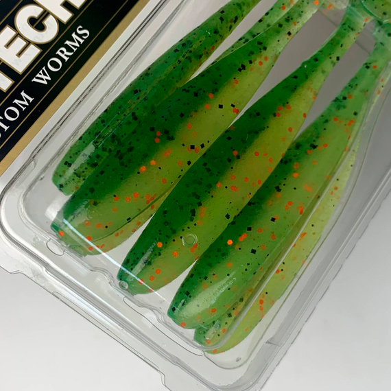 Силікон Keitech Easy Shiner 4" (7 шт/упак), колір:ea#05 hot fire tiger, Довжина силікону: 4" (10.2 см), Колір силікону: EA#05 Hot Fire Tiger, фото , изображение 11
