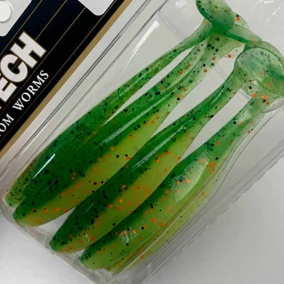 Силікон Keitech Easy Shiner 4" (7 шт/упак), колір:ea#05 hot fire tiger, Довжина силікону: 4" (10.2 см), Колір силікону: EA#05 Hot Fire Tiger, фото , изображение 10