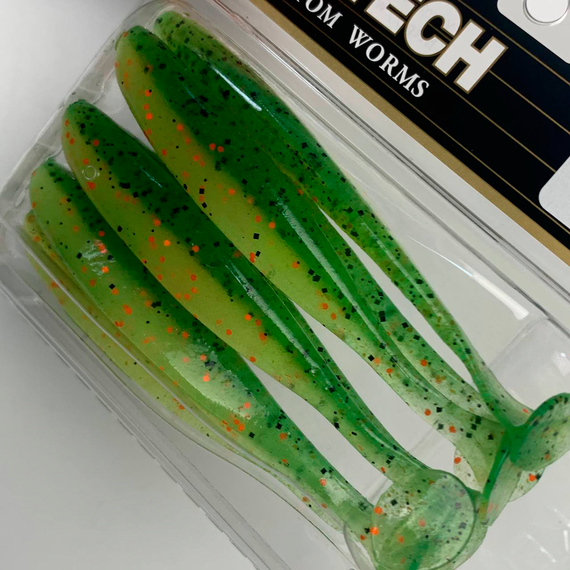 Силікон Keitech Easy Shiner 4" (7 шт/упак), колір:ea#05 hot fire tiger, Довжина силікону: 4" (10.2 см), Колір силікону: EA#05 Hot Fire Tiger, фото , изображение 8