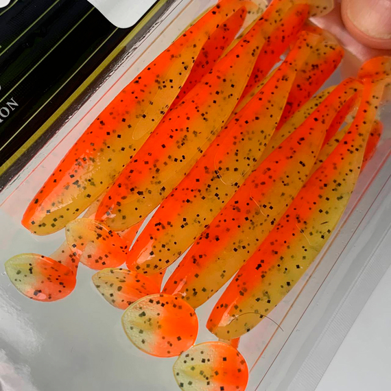 Силікон Keitech Easy Shiner 3" (10 шт/упак), колір:pal#08 spicy mustard, Довжина силікону: 3" (7.6 см), Колір силікону: PAL#08 Spicy Mustad, фото , изображение 10