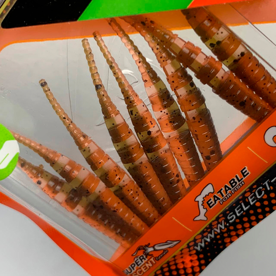 Силікон Select Javik 1.8" col.217 (9 шт/упак), Довжина силікону: 1.8" (4.57 см), Колір силікону: 217, фото , изображение 11