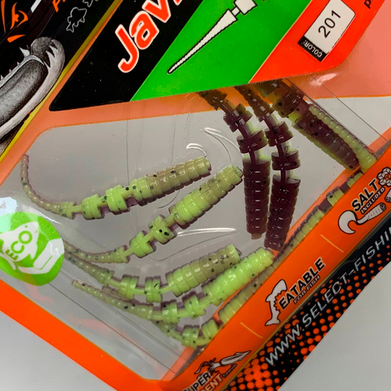 Силікон Select Javik 1.8" col.201 (9 шт/упак), Довжина силікону: 1.8" (4.57 см), Колір силікону: 201, фото , изображение 7