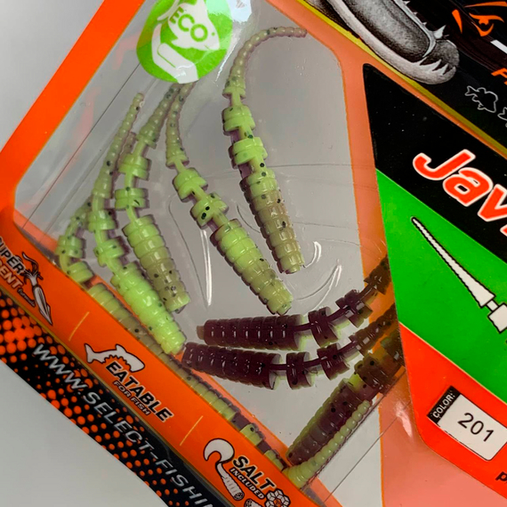 Силікон Select Javik 1.8" col.201 (9 шт/упак), Довжина силікону: 1.8" (4.57 см), Колір силікону: 201, фото , изображение 5