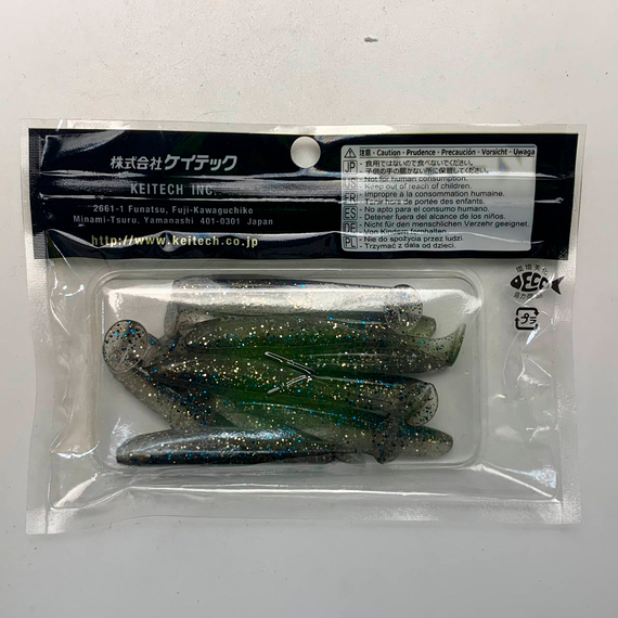 Силикон Keitech Easy Shiner 3" (10 шт/упак) ц:418 bluegill flash, Длина силикона: 3" (7.6 см), Расцветка силикона: 418 Bluegill Flash, фото , изображение 21