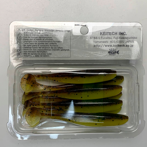 Силікон Keitech Easy Shiner 3" (10 шт/упак), колір:pal#10 bumblebee, Довжина силікону: 3" (7.6 см), Колір силікону: PAL#10 Bumblebee, фото , изображение 8
