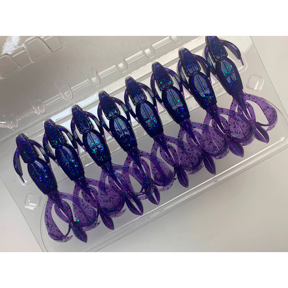 Силикон Keitech Crazy Flapper 2.8" (8 шт/упак) ц:408 electric june bug, Длина силикона: 2.8" (7.1 см), Расцветка силикона: 408 Electric June Bug, фото , изображение 5