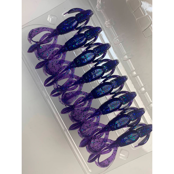 Силикон Keitech Crazy Flapper 2.8" (8 шт/упак) ц:408 electric june bug, Длина силикона: 2.8" (7.1 см), Расцветка силикона: 408 Electric June Bug, фото , изображение 7