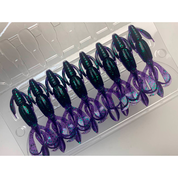 Силикон Keitech Crazy Flapper 2.8" (8 шт/упак) ц:408 electric june bug, Длина силикона: 2.8" (7.1 см), Расцветка силикона: 408 Electric June Bug, фото , изображение 6
