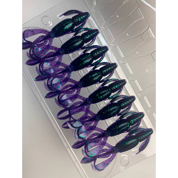 Силикон Keitech Crazy Flapper 2.8" (8 шт/упак) ц:408 electric june bug, Длина силикона: 2.8" (7.1 см), Расцветка силикона: 408 Electric June Bug, фото , изображение 8