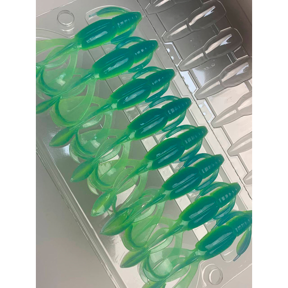 Силікон Keitech Crazy Flapper 2.8" (8 шт/уп), колір: pal#03 ice chartreuse, Довжина силікону: 2.8" (7.1 см), Колір силікону: PAL#03 Ice Chartreuse, фото , изображение 12