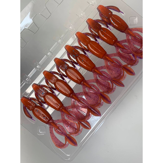 Силікон Keitech Crazy Flapper 2.8" (8 шт/уп), колір: pal#09 violet fire, Довжина силікону: 2.8" (7.1 см), Колір силікону: PAL#09 Violet Fire, фото , изображение 8