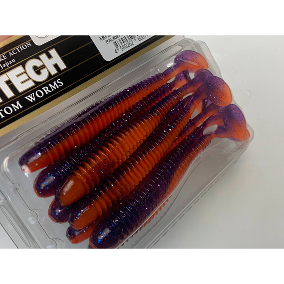 Силікон Keitech Swing Impact 4" (8 шт/упак), колір:pal#09 violet fire, Довжина силікону: 4" (10.2 см), Колір силікону: PAL#09 Violet Fire, фото , изображение 9