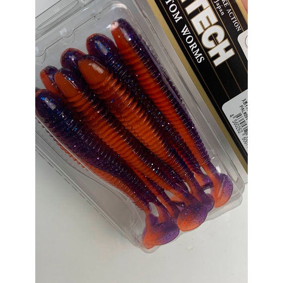 Силікон Keitech Swing Impact 4" (8 шт/упак), колір:pal#09 violet fire, Довжина силікону: 4" (10.2 см), Колір силікону: PAL#09 Violet Fire, фото , изображение 12