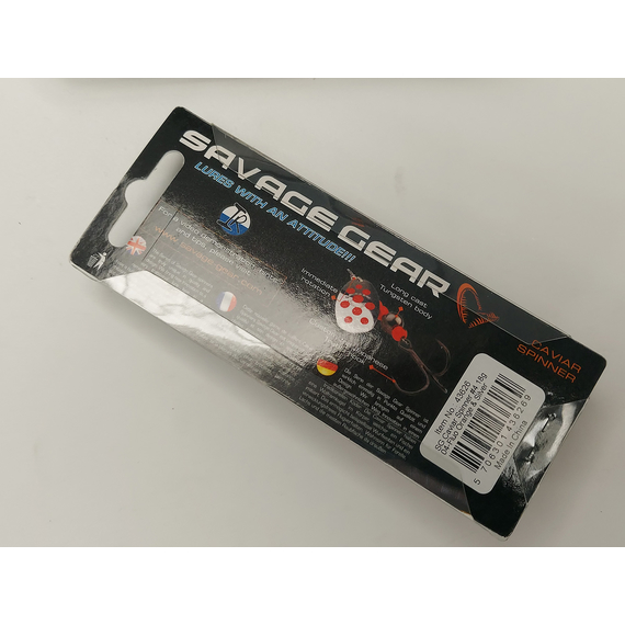 Блешня Savage Gear Caviar Spinner #4 18.0 g 04-Fluo Orange & Silver, Вага блешні: 18g, Колір блешні: Fluo Orange Silver, фото , изображение 8