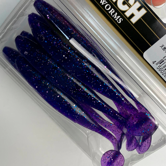 Силікон Keitech Easy Shiner 3.5", колір:ea#04 violet, Довжина силікону: 3.5" (8.9 см), Колір силікону: EA#04 Violet, фото , изображение 10