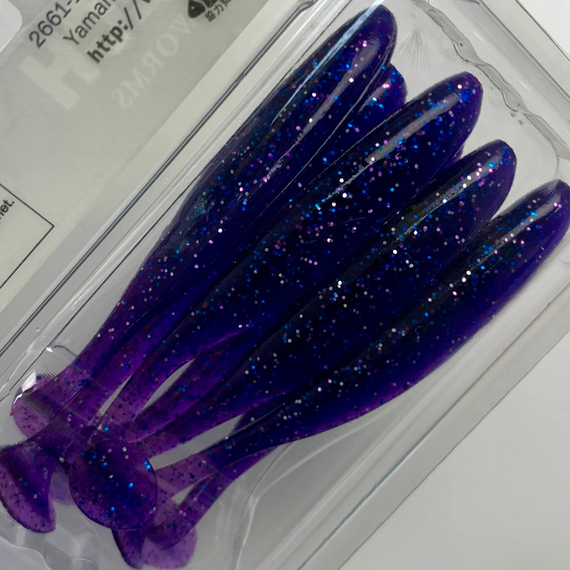 Силікон Keitech Easy Shiner 3.5", колір:ea#04 violet, Довжина силікону: 3.5" (8.9 см), Колір силікону: EA#04 Violet, фото , изображение 9