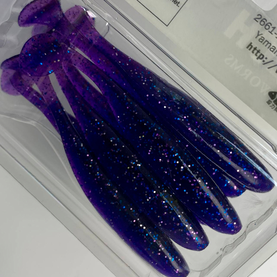 Силікон Keitech Easy Shiner 3.5", колір:ea#04 violet, Довжина силікону: 3.5" (8.9 см), Колір силікону: EA#04 Violet, фото , изображение 12