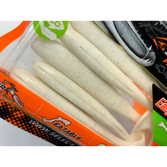 Силікон Select Easy Shad 3.5" #557 — їстівний віброхвіст для судака, щуки та великого окуня (5 шт/упак), Довжина силікону: 3.5" (8.89 см), Колір силікону: 557, фото , изображение 9