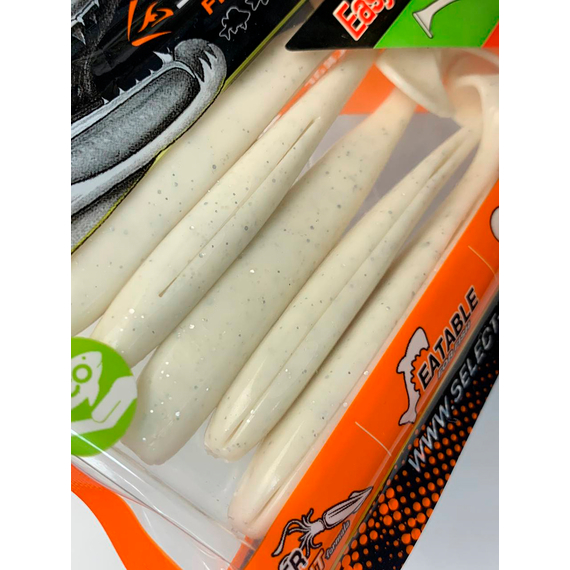 Силікон Select Easy Shad 3.5" #557 — їстівний віброхвіст для судака, щуки та великого окуня (5 шт/упак), Довжина силікону: 3.5" (8.89 см), Колір силікону: 557, фото , изображение 13