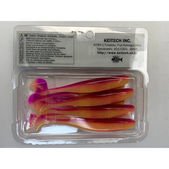 Силікон Keitech Easy Shiner 4" (7 шт/упак), колір:pal#12 grape shad, Довжина силікону: 4" (10.2 см), Колір силікону: PAL#12 Grape Shad, фото , изображение 15