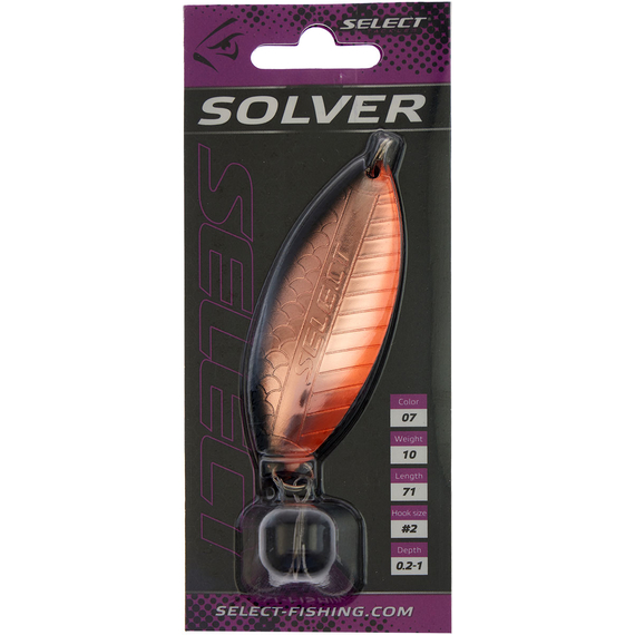 Блешня Select Solver 10.0g 71mm #07, Вага блешні: 10г, Колір блешні: 07, фото , изображение 2