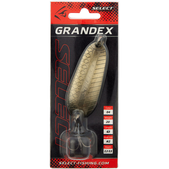 Блешня Select Grandex 20.0g 63mm #04, Вага блешні: 20г, Колір блешні: 04, фото , изображение 2