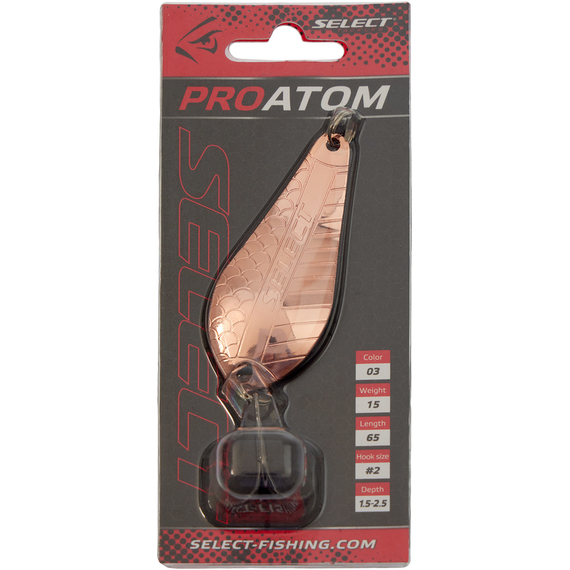 Блешня Select ProAtom 15.0g 65mm #03, Вага блешні: 15г, Колір блешні: 03, фото , изображение 2