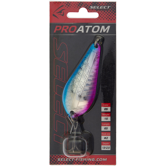 Блешня Select ProAtom 15.0g 65mm #05, Вага блешні: 15г, Колір блешні: 05, фото , изображение 2