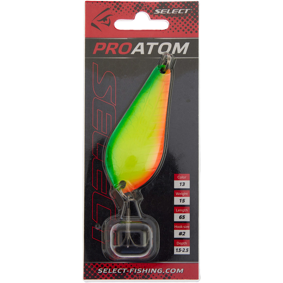 Блесна Select ProAtom 15.0g 65mm #13, Вес: 15г, Цвет блесны: 13, фото , изображение 2