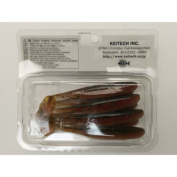 Силікон Keitech Easy Shiner 3.5", колір:404 red crawdad, Довжина силікону: 3.5" (8.9 см), Колір силікону: 404 Red Crawdad, фото , изображение 14