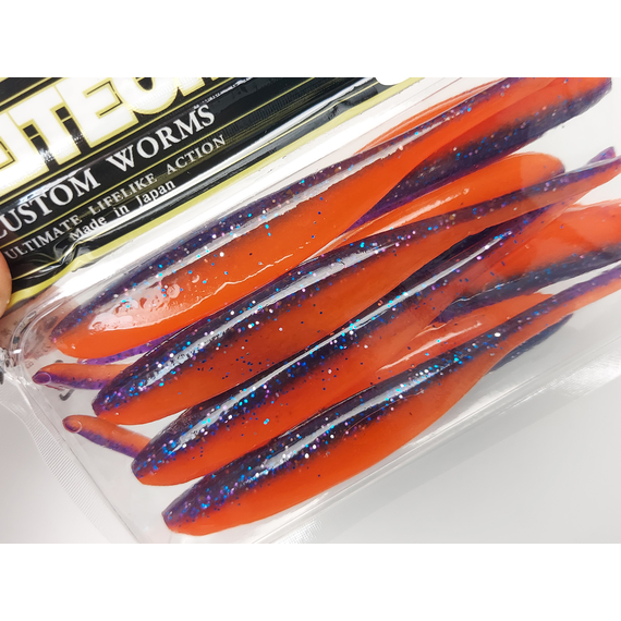 Силікон Keitech Shad Impact 4" (8 шт/упак), колір:pal#09 violet fire, Довжина силікону: 4" (10.2 см), Колір силікону: PAL#09 Violet Fire, фото , изображение 9