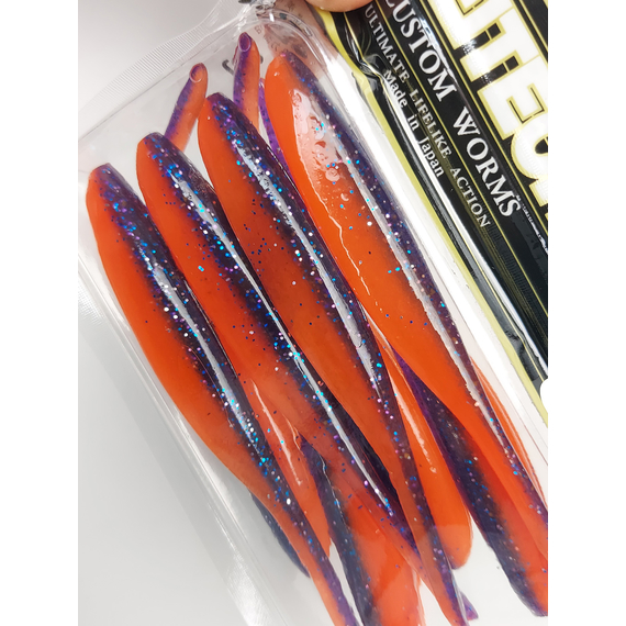 Силікон Keitech Shad Impact 4" (8 шт/упак), колір:pal#09 violet fire, Довжина силікону: 4" (10.2 см), Колір силікону: PAL#09 Violet Fire, фото , изображение 11