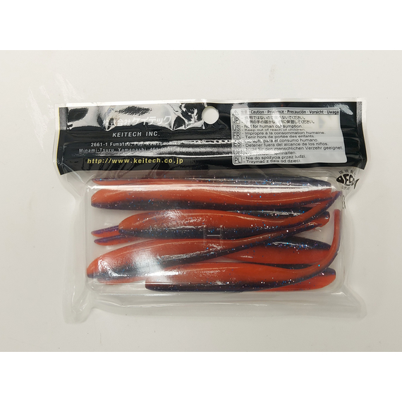 Силікон Keitech Shad Impact 4" (8 шт/упак), колір:pal#09 violet fire, Довжина силікону: 4" (10.2 см), Колір силікону: PAL#09 Violet Fire, фото , изображение 8