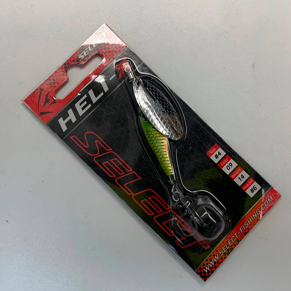 Блешня Select Heli-X №4 14.0g #09, Вага блешні: 14г, Колір блешні: 09, фото , изображение 5