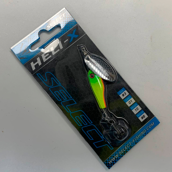 Блешня Select Heli-X №3 10.0g #01, Вага блешні: 10г, Колір блешні: 01, фото , изображение 3