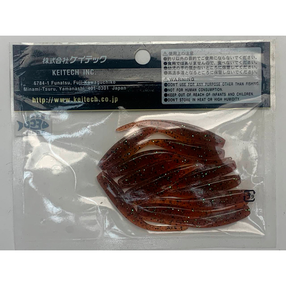 Силикон Keitech Shad Impact 2" (12 шт/упак) ц:ea#01 orange pepper, Длина силикона: 2" (5.1 см), Расцветка силикона: EA#01 Orange Pepper, фото , изображение 11