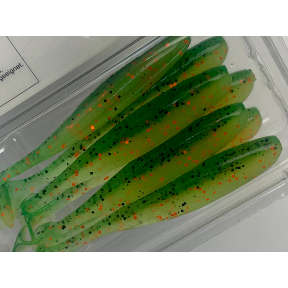 Силікон Keitech Easy Shiner 4" (7 шт/упак), колір:ea#05 hot fire tiger, Довжина силікону: 4" (10.2 см), Колір силікону: EA#05 Hot Fire Tiger, фото , изображение 13