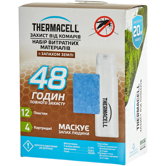 Картридж Thermacell E-4 Repellent Refills – Earth Scent 48 год., фото 